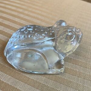 Kosta Boda Swedish glass paperweight frog toad figure
